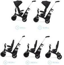 Триколісний велосипед Kinderkraft Easytwist Black